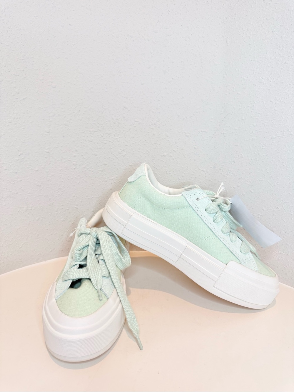 Converse Cruise Mint Green Low Top Platform Unisex Sneakers W 9 M 7.5 NEW - Picture 14 of 16